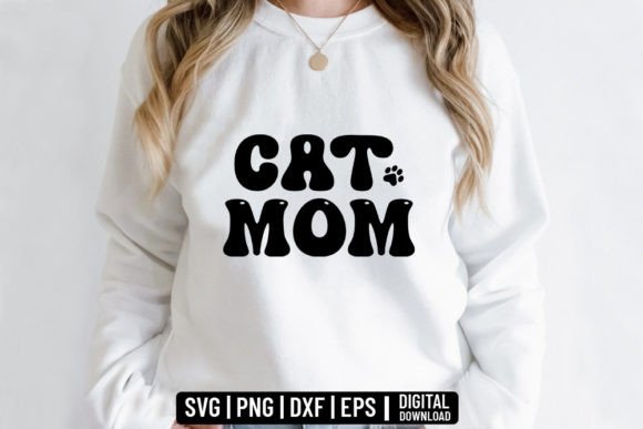Cat Mom Retro SVG: An Embroidery Design Review